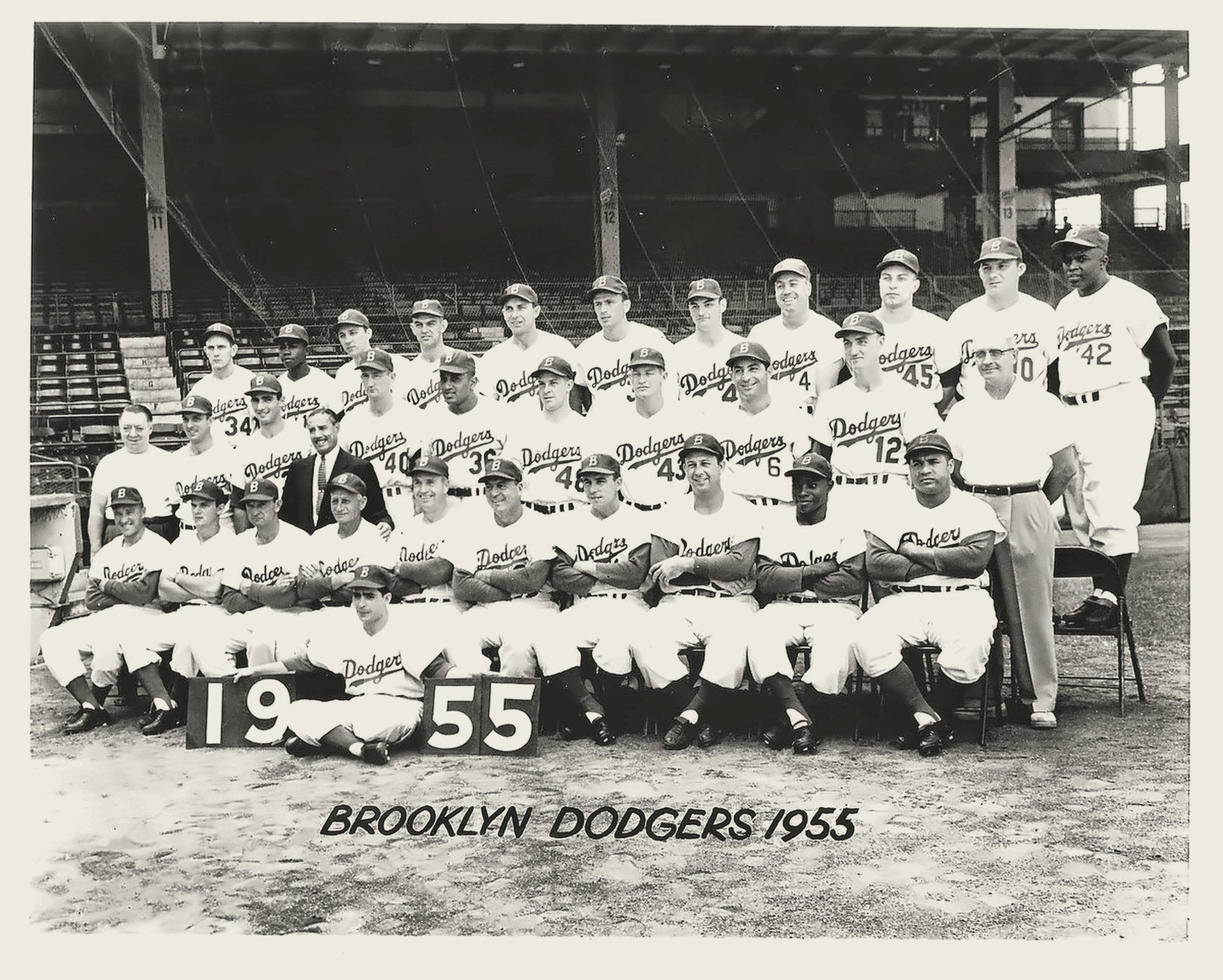 The Brooklyn Dodgers in 1955.